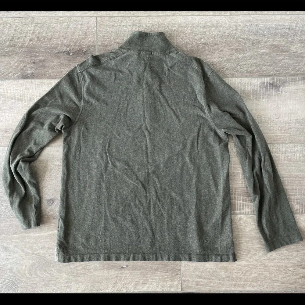 J. Crew Half-Zip Pullover in Heathered Olive